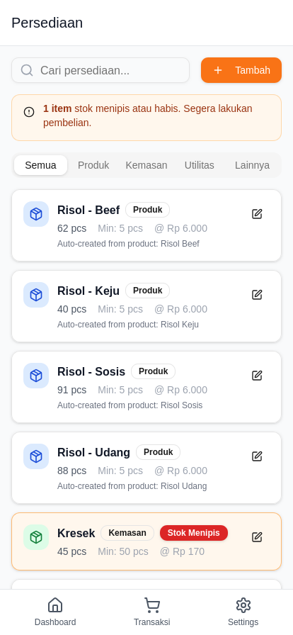 FnB Kita Mobile App Screenshot