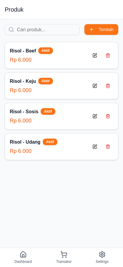 FnB Kita Mobile App Screenshot